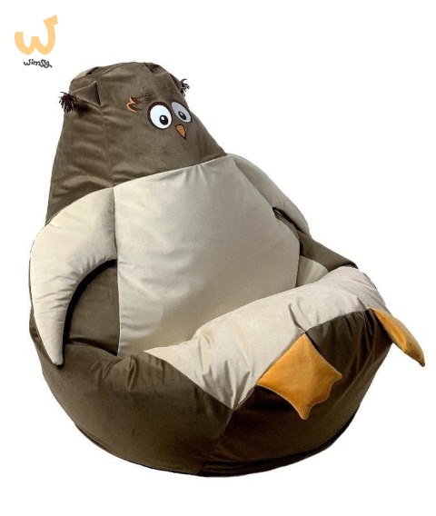 Pufa worek sako SOWA brąz-beż L 105x80 Pufa worek sako SOWA brąz-beż L 105x80