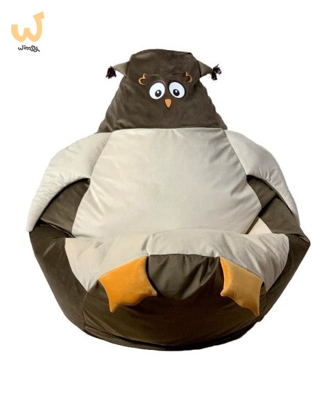 Pufa worek sako SOWA brąz-beż XL 130x90 Pufa worek sako SOWA brąz-beż XL 130x90