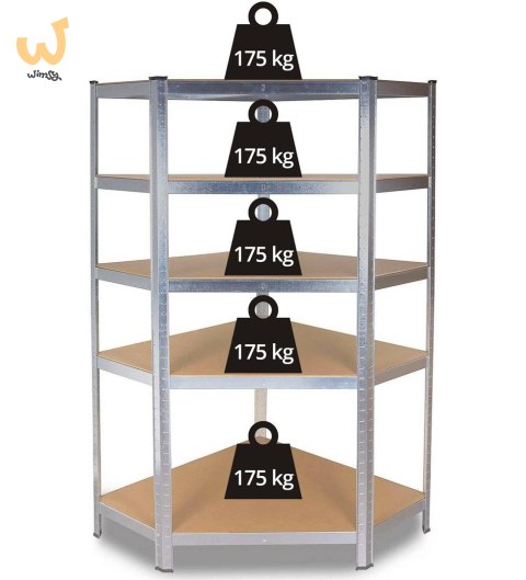 REGAŁ MAGAZYNOWY NAROŻNY METALOWY GC9040 40cm REGAŁ MAGAZYNOWY NAROŻNY METALOWY GC9040 40cm