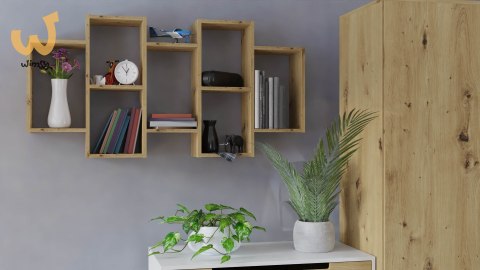 REGAŁ WISZĄCY BILBAO 7.0 ŚCIENNY PÓŁKI DĄB ARTISAN REGAŁ WISZĄCY BILBAO 7.0 ŚCIENNY PÓŁKI DĄB ARTISAN