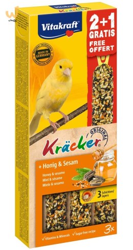 VITAKRAFT Kracker miód i sezam - przysmak dla kanarka - 2+1