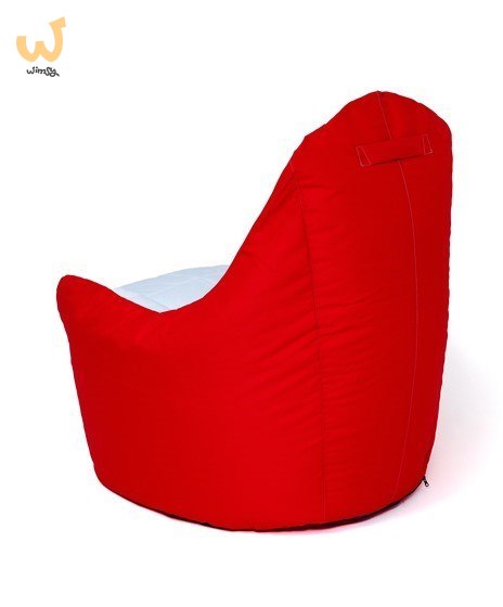 Pufa worek sako BOSS czerwony-biały XXL 140x90 Pufa worek sako BOSS czerwony-biały XXL 140x90