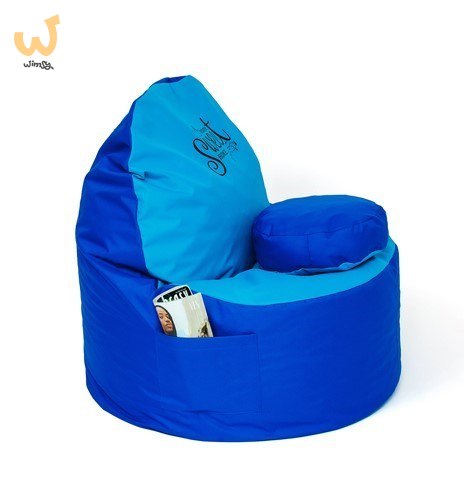 Pufa worek sako COFFEE chabrowy-niebieski XXL 120x80 Pufa worek sako COFFEE chabrowy-niebieski XXL 120x80