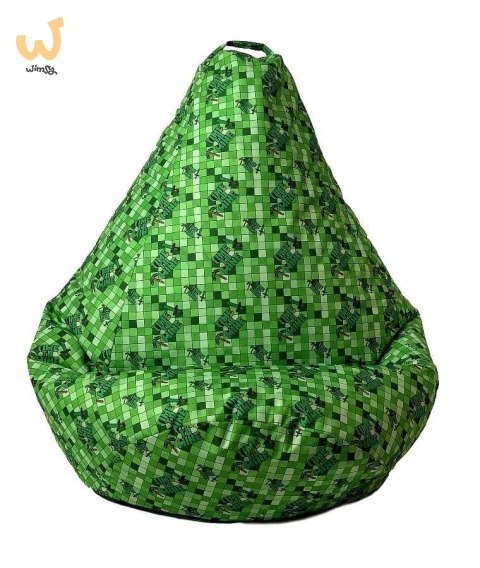 Pufa worek sako GRUSZA DRUK minecraft L 105x80 Pufa worek sako GRUSZA DRUK minecraft L 105x80