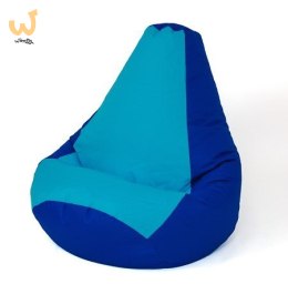 Pufa worek sako GRUSZA granatowy-niebieski XXL 140x100