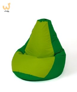 Pufa worek sako GRUSZA zielony-jasno zielony XXL 140x100