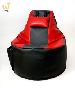 Pufa worek sako PLAYER czarny-czerwony XXL 130x90