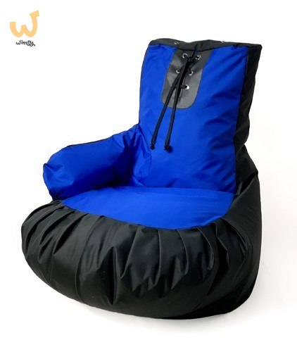 Pufa worek sako RĘKAWICA BOKSERSKA czarny-niebieski XXL 130x90 Pufa worek sako RĘKAWICA BOKSERSKA czarny-niebieski XXL 130x90