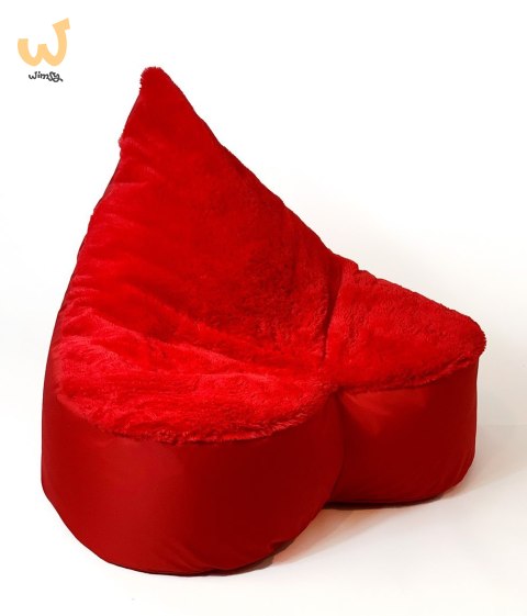 Pufa worek sako SERCE czerwony XXL 140x100 Pufa worek sako SERCE czerwony XXL 140x100