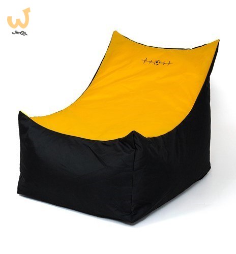 Pufa worek sako TRON czarny-pomarańczowy XXL 140x90 Pufa worek sako TRON czarny-pomarańczowy XXL 140x90