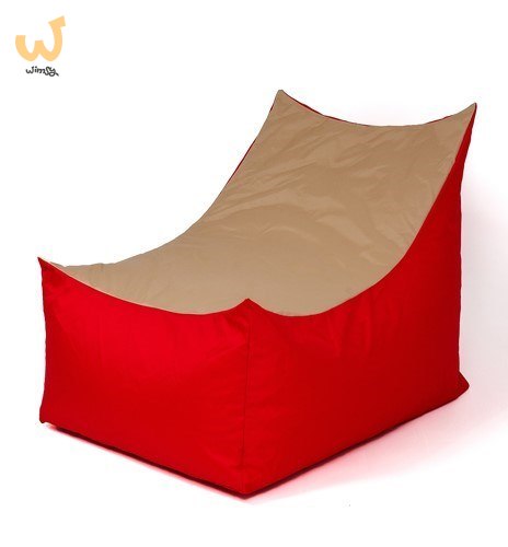 Pufa worek sako TRON czerwony-beżowy XXL 140x90 Pufa worek sako TRON czerwony-beżowy XXL 140x90