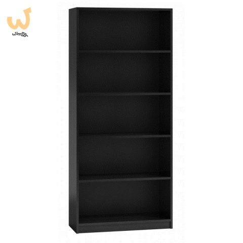 REGAŁ NA KSIĄŻKI 80 CM CZARNY REGAŁ NA KSIĄŻKI 80 CM CZARNY
