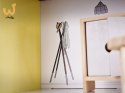 Domek dla lalek drewniany mebelki 70cm szary