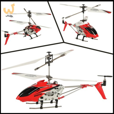 Helikopter zdalnie sterowany na pilota RC SYMA S107H 2.4GHz RTF czerwony Helikopter zdalnie sterowany na pilota RC SYMA S107H 2.4GHz RTF czerwony