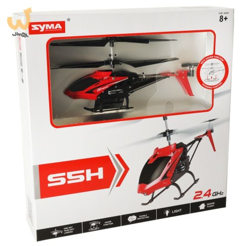 Helikopter zdalnie sterowany na pilota RC SYMA S5H 2.4GHz RTF czerwony Helikopter zdalnie sterowany na pilota RC SYMA S5H 2.4GHz RTF czerwony