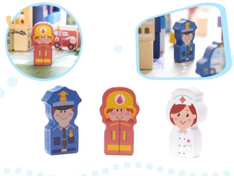 Klocki drewniane edukacyjne miasto puzzle 100el. Klocki drewniane edukacyjne miasto puzzle 100el.