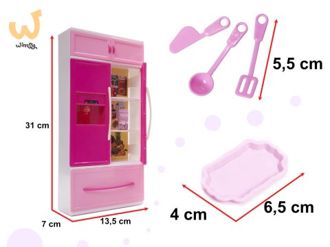Mebelki dla lalek kuchnia 4 segmenty dźwięki LED 48cm Mebelki dla lalek kuchnia 4 segmenty dźwięki LED 48cm