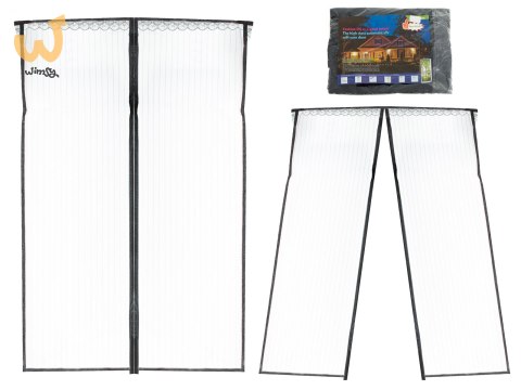 Moskitiera siatka magnetyczna na drzwi 85x210cm CZARNA Moskitiera siatka magnetyczna na drzwi 85x210cm CZARNA
