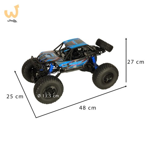 Samochód zdalnie sterowany na pilota RC Crawler Climbing Car 1:10 4WD 48cm niebieski Samochód zdalnie sterowany na pilota RC Crawler Climbing Car 1:10 4WD 48cm niebieski