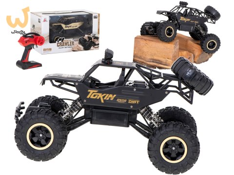 Samochód zdalnie sterowany na pilota RC Rock Crawler 1:12 4WD METAL czarny Samochód zdalnie sterowany na pilota RC Rock Crawler 1:12 4WD METAL czarny