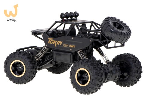 Samochód zdalnie sterowany na pilota RC Rock Crawler 1:12 4WD METAL czarny Samochód zdalnie sterowany na pilota RC Rock Crawler 1:12 4WD METAL czarny