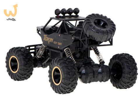 Samochód zdalnie sterowany na pilota RC Rock Crawler 1:12 4WD METAL czarny Samochód zdalnie sterowany na pilota RC Rock Crawler 1:12 4WD METAL czarny