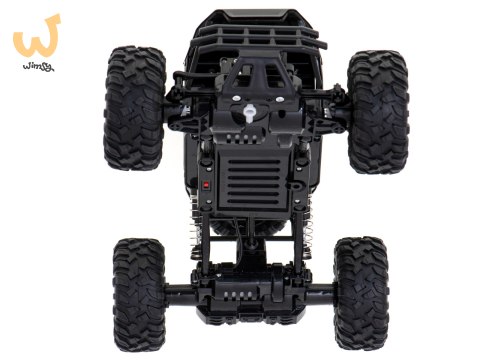 Samochód zdalnie sterowany na pilota RC Rock Crawler 1:12 4WD METAL czarny Samochód zdalnie sterowany na pilota RC Rock Crawler 1:12 4WD METAL czarny
