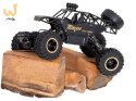 Samochód zdalnie sterowany na pilota RC Rock Crawler 1:12 4WD METAL czarny