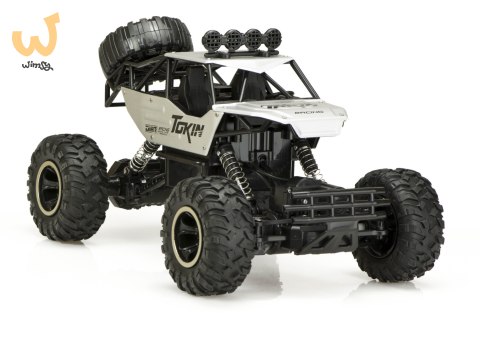 Samochód zdalnie sterowany na pilota RC Rock Crawler 1:12 4WD METAL srebrny Samochód zdalnie sterowany na pilota RC Rock Crawler 1:12 4WD METAL srebrny
