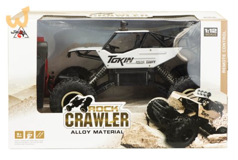 Samochód zdalnie sterowany na pilota RC Rock Crawler 1:12 4WD METAL srebrny Samochód zdalnie sterowany na pilota RC Rock Crawler 1:12 4WD METAL srebrny