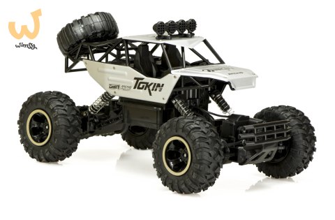 Samochód zdalnie sterowany na pilota RC Rock Crawler 1:12 4WD METAL srebrny Samochód zdalnie sterowany na pilota RC Rock Crawler 1:12 4WD METAL srebrny