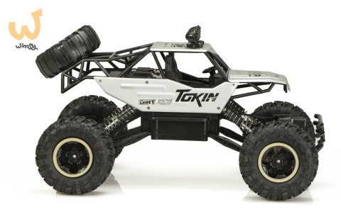 Samochód zdalnie sterowany na pilota RC Rock Crawler 1:12 4WD METAL srebrny Samochód zdalnie sterowany na pilota RC Rock Crawler 1:12 4WD METAL srebrny