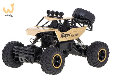 Samochód zdalnie sterowany na pilota RC Rock Crawler 1:12 4WD METAL złoty Samochód zdalnie sterowany na pilota RC Rock Crawler 1:12 4WD METAL złoty