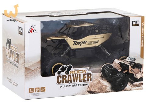Samochód zdalnie sterowany na pilota RC Rock Crawler 1:12 4WD METAL złoty Samochód zdalnie sterowany na pilota RC Rock Crawler 1:12 4WD METAL złoty