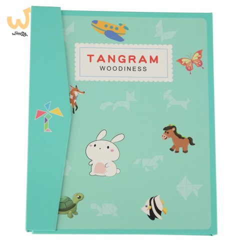 Tangram książeczka magnetyczna układanka klocki 3D Tangram książeczka magnetyczna układanka klocki 3D