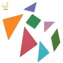 Tangram książeczka magnetyczna układanka klocki 3D