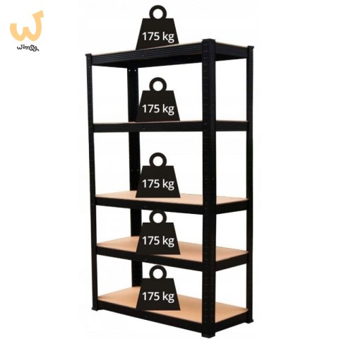 REGAŁ MAGAZYNOWY METALOWY P9030 MDF 175KG REGAŁ MAGAZYNOWY METALOWY P9030 MDF 175KG