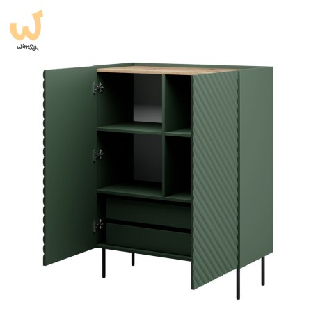 Regał 2D2SZ ONDA 98x45xH127 zieleń Regał 2D2SZ ONDA 98x45xH127 zieleń