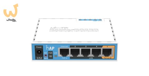 Router WiFi 4 Mikrotik hAP (RB951Ui-2nD) 2,4GHz(2x2) 5p