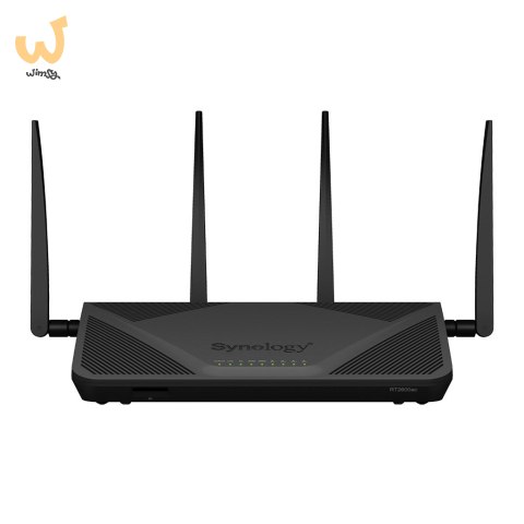 Synology Router RT2600ac, WiFi 5, IEEE 802.11a/b/g/n/ac, 3x 1GbE + 4x 1GbE(Dual WAN), 1xUSB 3.0, 1xUSB 2.0, 1x SD card reader