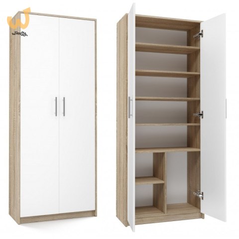 Szafa aktowa OLIV 2D 74x35xH180 sonoma/biały Szafa aktowa OLIV 2D 74x35xH180 sonoma/biały
