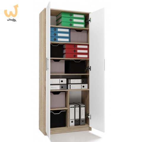 Szafa aktowa OLIV 2D 74x35xH180 sonoma/biały Szafa aktowa OLIV 2D 74x35xH180 sonoma/biały
