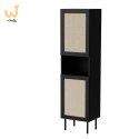 Witryna JUTA 50x39,5x190 czarny + linol calabria