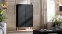 Witryna PALAZZO BIS 100x39x166 czarny mat