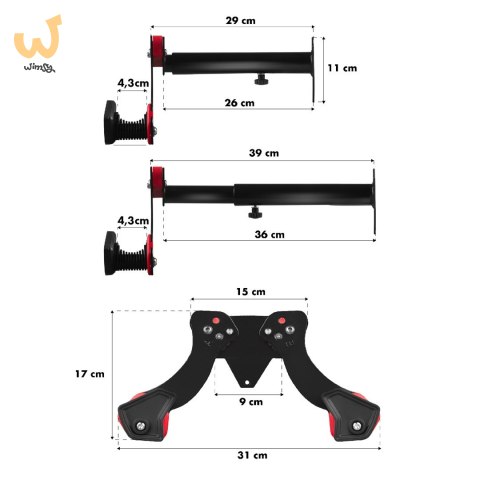MACLEAN ROWEROWY UCHWYT ŚCIENNY STAL, MAX. OBCIĄŻENIE 30KG, MC-449 MACLEAN ROWEROWY UCHWYT ŚCIENNY STAL, MAX. OBCIĄŻENIE 30KG, MC-449