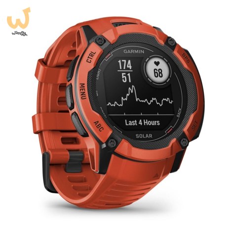 Zegarek sportowy Garmin Instinct 2X SOLAR Czerwony Zegarek sportowy Garmin Instinct 2X SOLAR Czerwony