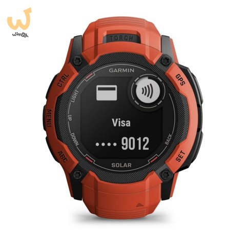 Zegarek sportowy Garmin Instinct 2X SOLAR Czerwony Zegarek sportowy Garmin Instinct 2X SOLAR Czerwony