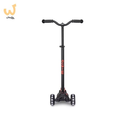 Hulajnoga Maxi Micro Deluxe Pro LED Black Red Hulajnoga Maxi Micro Deluxe Pro LED Black Red