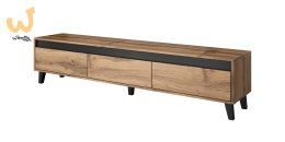 Szafka RTV NORD 185cm dąb wotan/antracyt
