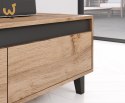 Szafka RTV NORD 185cm dąb wotan/antracyt
